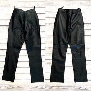 Vintage Wilson’s Black Leather Pants, Size 8